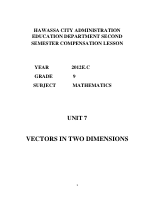 MATHEMATICS UNIT 7 GRADE 9 VECTORS IN TWO DIMENSIONS.pdf